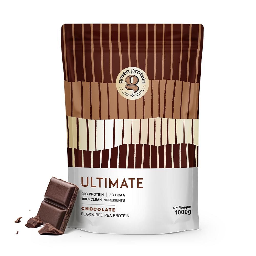 GREEN PROTEIN Ultimate Vegan Plant Pea Protein Isolate Powder 25gm Protein, 5g BCAA Per Serving, No Added Sugar | Only Natural Colours and Flavours...
GREEN PROTEIN Ultimate Vegan Plant Pea Protein Isolate Powder 25gm Protein, 5g BCAA Per Serving, No Added Sugar | Only Natural Colours and Flavours...