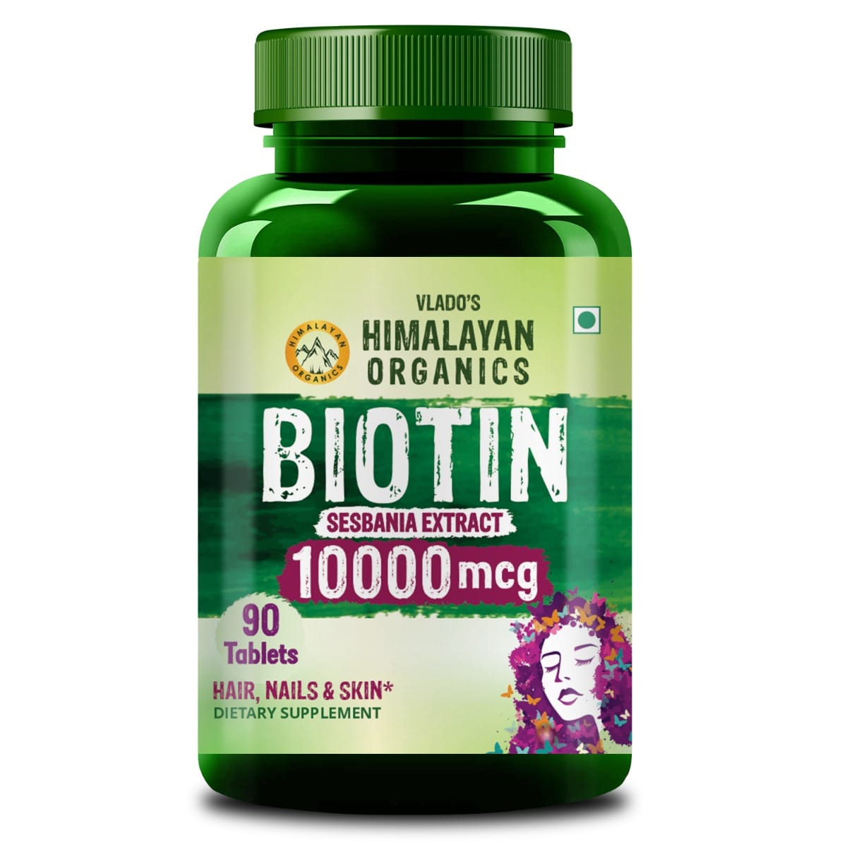 Vlado’s Himalayan Organics Biotin 10000 MCG tablets for Hair Growth, Radiant Skin and Stronger Nails I Sesbania Grandiflora Extract Biotin I Biotin...
Vlado’s Himalayan Organics Biotin 10000 MCG tablets for Hair Growth, Radiant Skin and Stronger Nails I Sesbania Grandiflora Extract Biotin I Biotin...