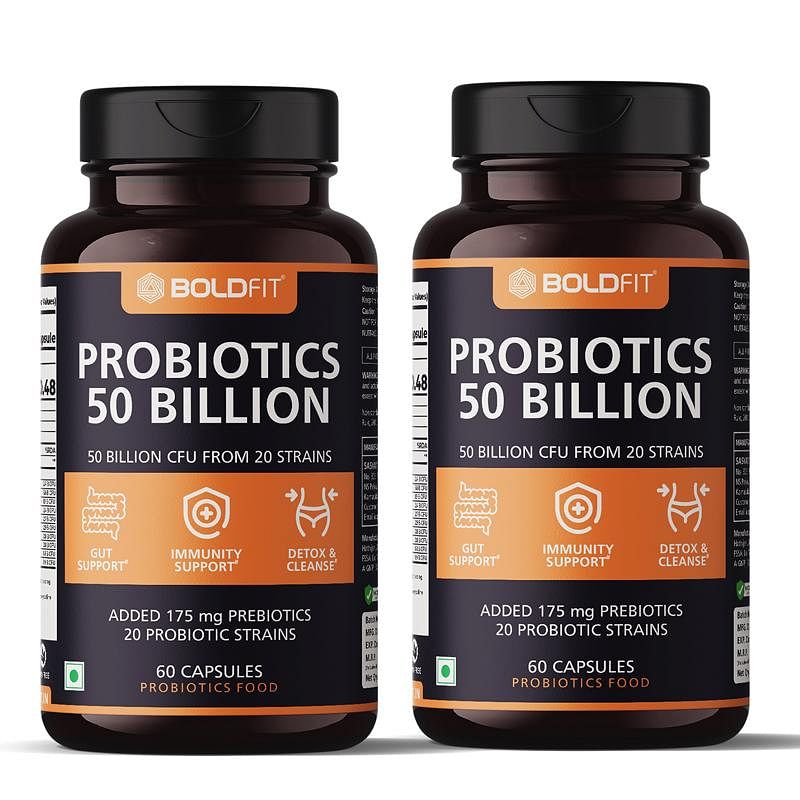 Boldfit Probiotics Gut Health Supplement 50 Billion CFU For Men & Women with 16 Strains & Prebiotics - Supports Digestion, Immunity Support, Detox ...
Boldfit Probiotics Gut Health Supplement 50 Billion CFU For Men & Women with 16 Strains & Prebiotics - Supports Digestion, Immunity Support, Detox ...
