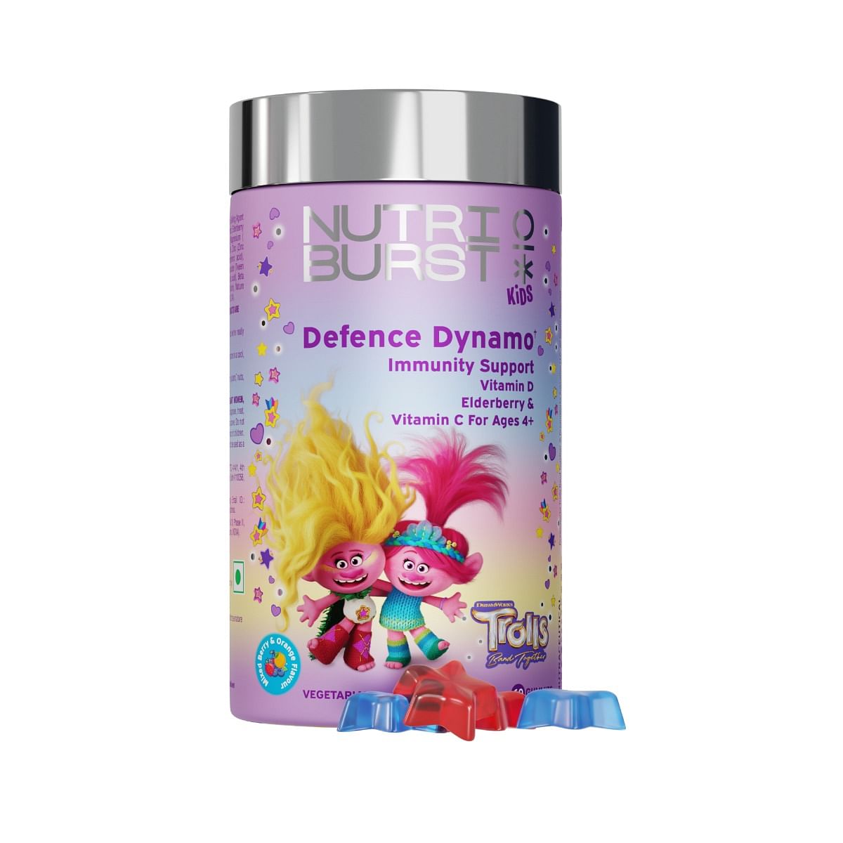 Nutriburst Defence Dynamo Trolls Gummies - Immune Boost with Vit D, C & Black Elderberry Extract - Chewable Vegan Supplement - Mixed Berry & Orange...
Nutriburst Defence Dynamo Trolls Gummies - Immune Boost with Vit D, C & Black Elderberry Extract - Chewable Vegan Supplement - Mixed Berry & Orange...