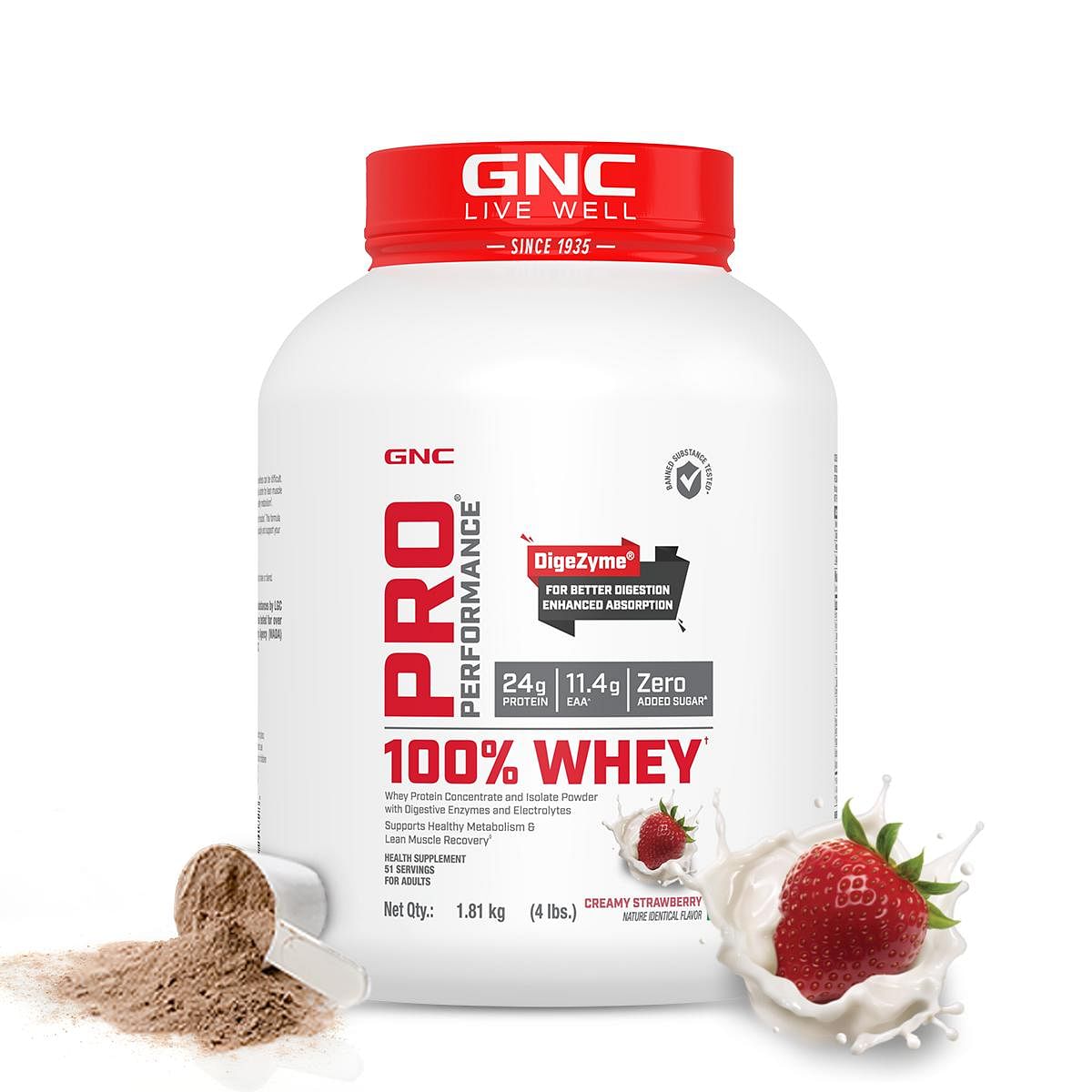 GNC Pro Performance 100% Whey Protein Powder | Boosts Strength & Endurance | Builds Lean Muscles | Fastens Muscle Recovery | Formulated In USA | 24...
GNC Pro Performance 100% Whey Protein Powder | Boosts Strength & Endurance | Builds Lean Muscles | Fastens Muscle Recovery | Formulated In USA | 24...