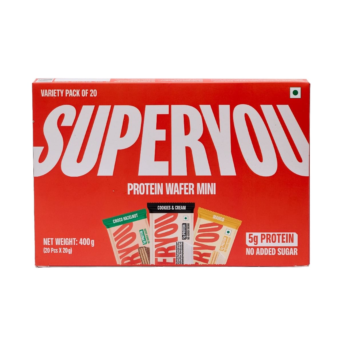 Superyou Assorted Mini Protein Chocolate (Pack Of 20)|5g Protein in less than 100 calories | Made with Atta & Jowar No Added Sugar|Yeast Fermented ...
Superyou Assorted Mini Protein Chocolate (Pack Of 20)|5g Protein in less than 100 calories | Made with Atta & Jowar No Added Sugar|Yeast Fermented ...