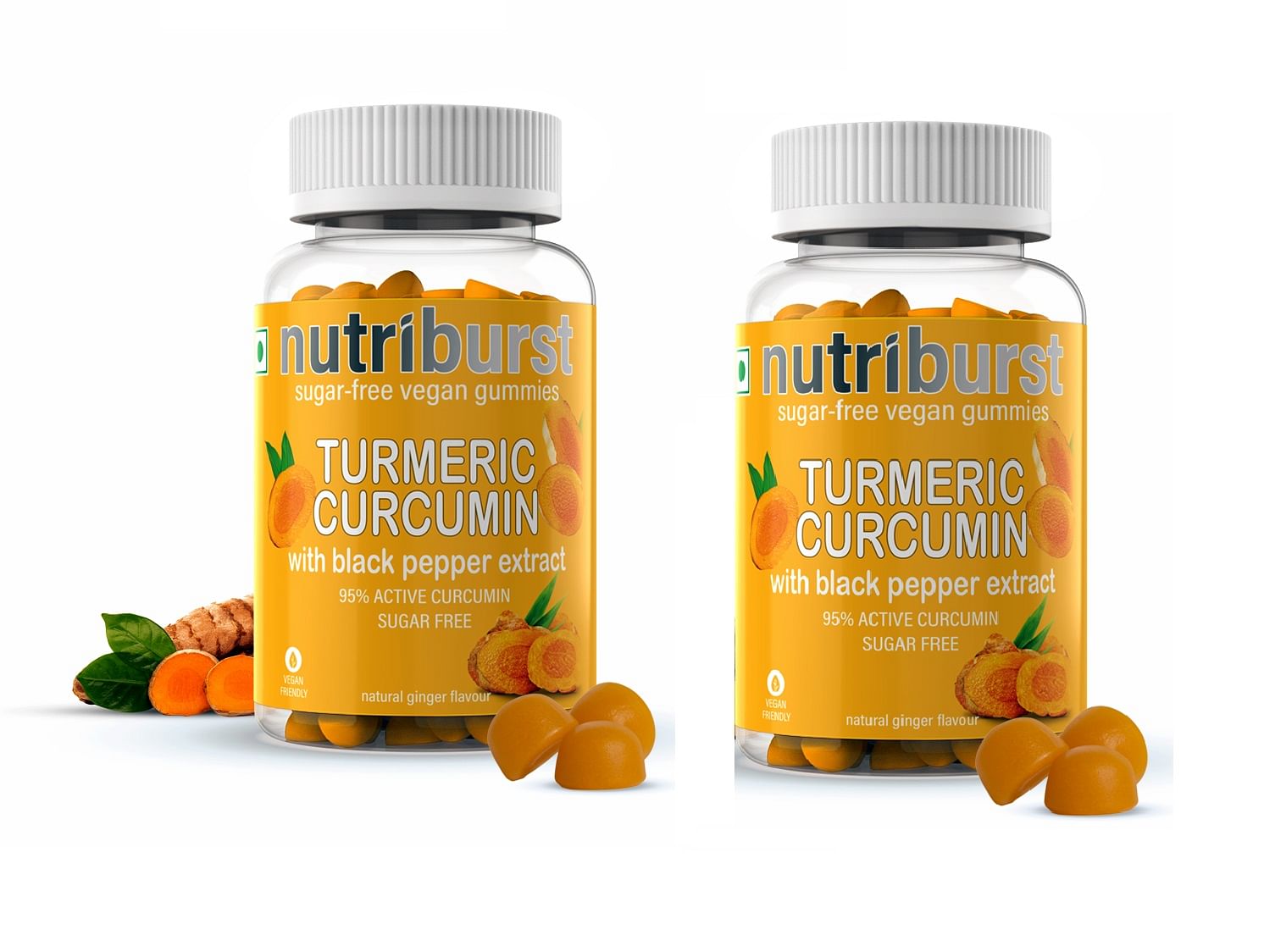 NUTRIBURST – Weight Management with Turmeric Curcumin Gummies| Natural Ginger Flavour| 60 Gummies (Pack of 2)
NUTRIBURST – Weight Management with Turmeric Curcumin Gummies| Natural Ginger Flavour| 60 Gummies (Pack of 2)
