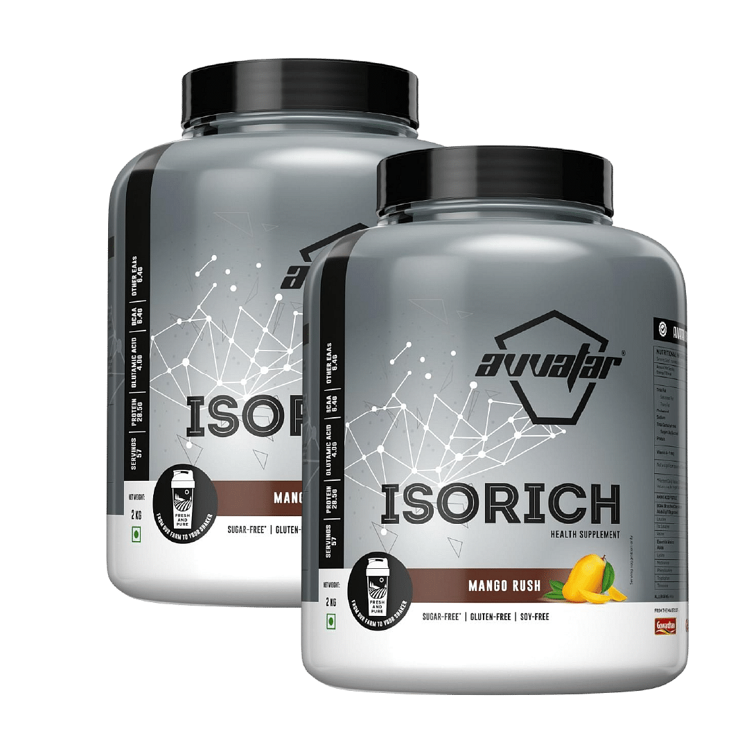 Avvatar Isorich Protein 2Kg | Mango Rush | 57 Servings | 28.5G Protein Pack Of 2
Avvatar Isorich Protein 2Kg | Mango Rush | 57 Servings | 28.5G Protein Pack Of 2