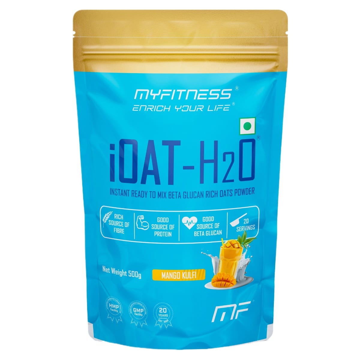 MYFITNESS ® iOAT-H2O 20 Servings Mango Kulfi
MYFITNESS ® iOAT-H2O 20 Servings Mango Kulfi