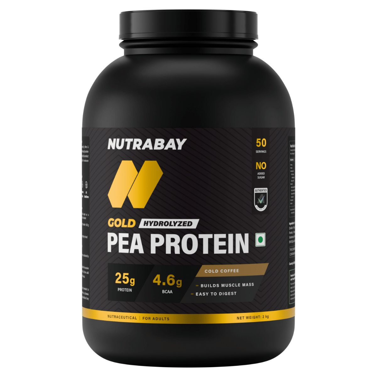Nutrabay Gold Pea Protein Powder | 25g Pea Protein, 4.6g BCAA, 5g Soluble Fiber, Healthy Fats | Cold Coffee Flavour | Faster Recovery & Smooth Dige...
Nutrabay Gold Pea Protein Powder | 25g Pea Protein, 4.6g BCAA, 5g Soluble Fiber, Healthy Fats | Cold Coffee Flavour | Faster Recovery & Smooth Dige...