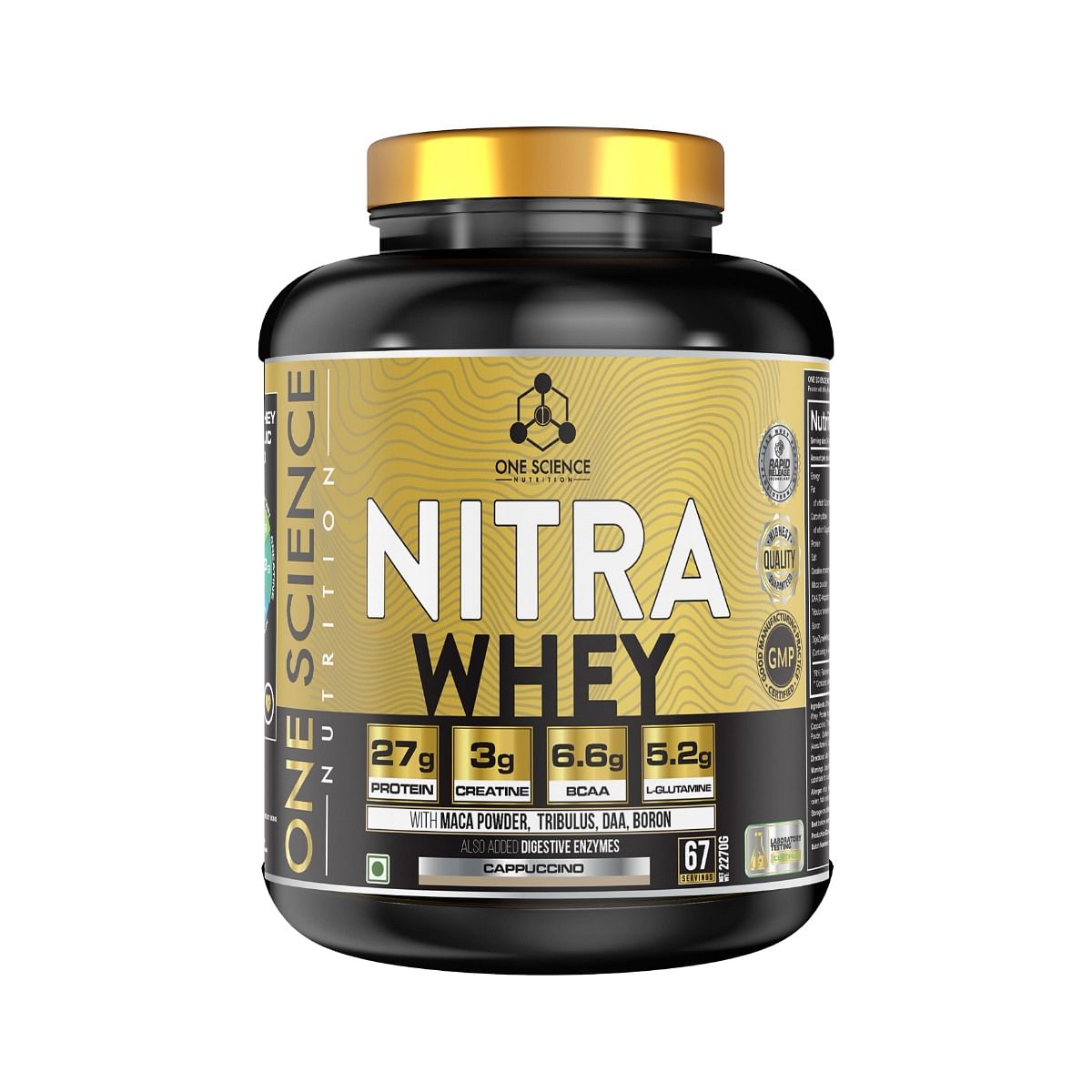 One Science Nutrition (OSN) Nitra Whey - DAA, Tribulus Terrestis, Maca powder and Boron & Creatine Monohydrate | 27g Protein, 3g Creatine, 5.2g Glu...
One Science Nutrition (OSN) Nitra Whey - DAA, Tribulus Terrestis, Maca powder and Boron & Creatine Monohydrate | 27g Protein, 3g Creatine, 5.2g Glu...
