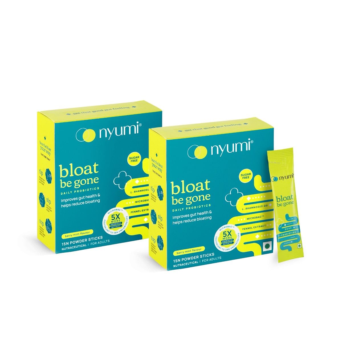 Nyumi Bloat Be Gone Probiotic Stick | Gut Health, Immunity, & Bloating Relief | 5 Billion CFU, 4 Unique Strains | Sugar-Free, Gluten-Free, Vegan | ...
Nyumi Bloat Be Gone Probiotic Stick | Gut Health, Immunity, & Bloating Relief | 5 Billion CFU, 4 Unique Strains | Sugar-Free, Gluten-Free, Vegan | ...