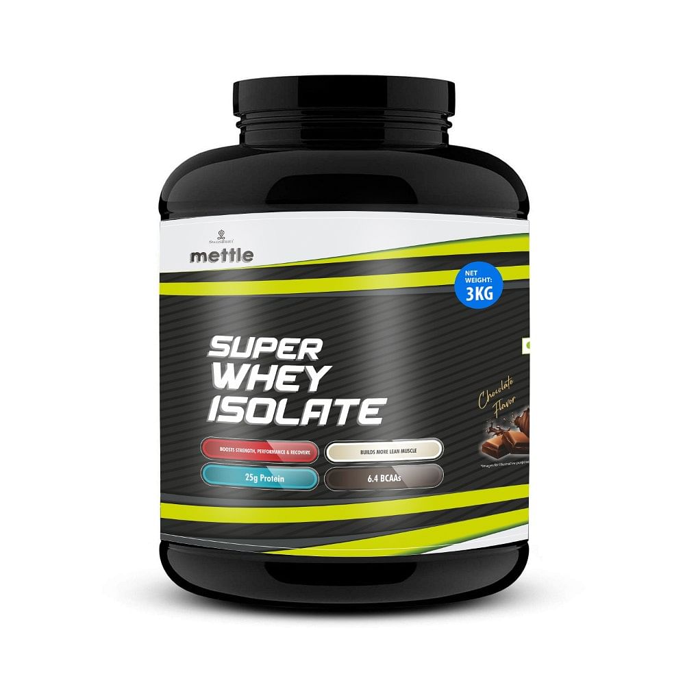Getmymettle Super Whey Isolate with Whey Peptides, 25g Protein, 0g Sugar, 6.4g BCAA, 4g Glutamine, No Preservatives Chocolate 3kg
Getmymettle Super Whey Isolate with Whey Peptides, 25g Protein, 0g Sugar, 6.4g BCAA, 4g Glutamine, No Preservatives Chocolate 3kg