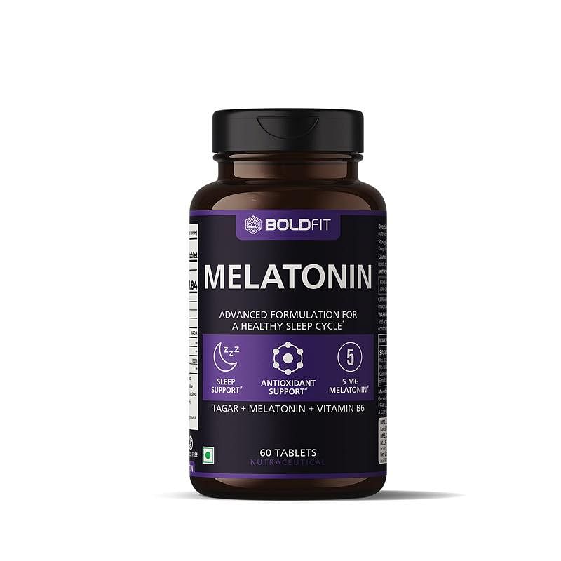 Boldfit Melatonin 5mg Sleeping Pills for Deep Sleep with Tagara 125mg for Men & Women -Sleeping Aid Pills -Melatonin Tablets for Men & Women For Sl...
Boldfit Melatonin 5mg Sleeping Pills for Deep Sleep with Tagara 125mg for Men & Women -Sleeping Aid Pills -Melatonin Tablets for Men & Women For Sl...