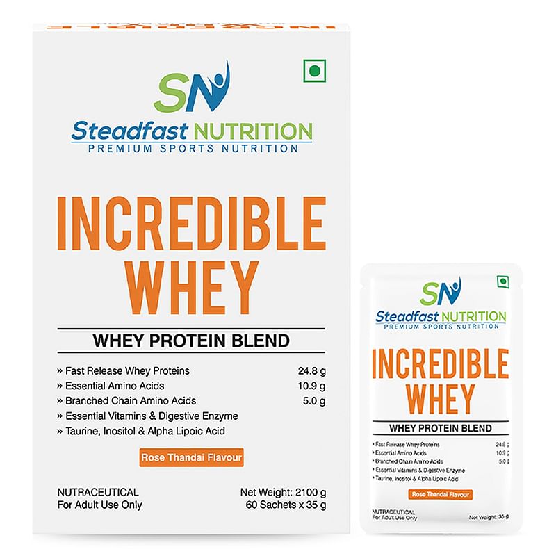 Steadfast Nutrition Incredible Whey Protein| Isolate and Concentrate Fast release Protein Powder for Men and Women No added preservatives (Rose Tha...
Steadfast Nutrition Incredible Whey Protein| Isolate and Concentrate Fast release Protein Powder for Men and Women No added preservatives (Rose Tha...