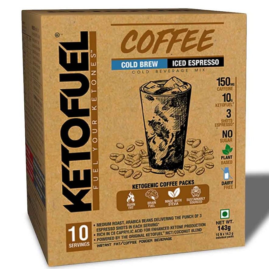 NEULIFE Ketofuel Coffee Cold Brew (Iced Espresso) Keto MCT Coffee w/Coconut MCT Oil 10 packs
NEULIFE Ketofuel Coffee Cold Brew (Iced Espresso) Keto MCT Coffee w/Coconut MCT Oil 10 packs