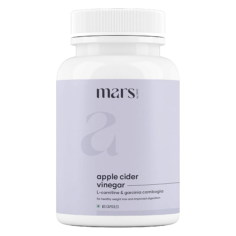 Mars by GHC Apple Cider Vinegar Capsules with Garcinia Cambogia for Healthy Weight Management (60N - Pack of 1)
Mars by GHC Apple Cider Vinegar Capsules with Garcinia Cambogia for Healthy Weight Management (60N - Pack of 1)