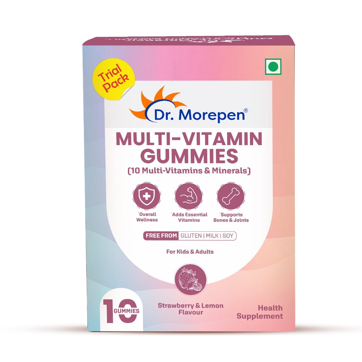 DR. MOREPEN MULTI-VITAMIN COMPLETE WELLNESS GUMMY 10'S
DR. MOREPEN MULTI-VITAMIN COMPLETE WELLNESS GUMMY 10'S