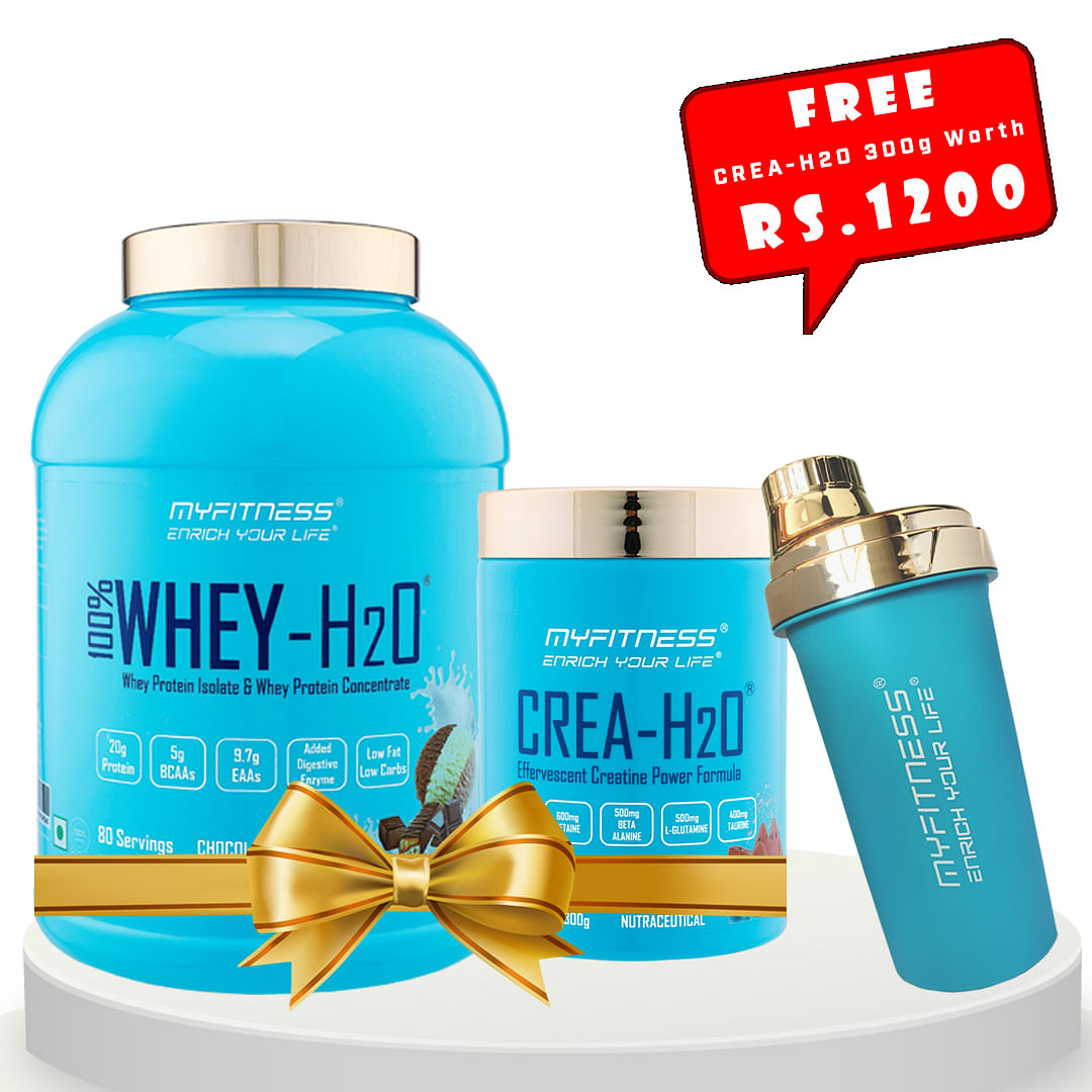 MYFITNESS 100% WHEY-H2O Chocolate Fusion + MYFITNESS CREA-H2O 30 Servings Blue Raspberry + FREE SHAKER BOTTLE 650ml
MYFITNESS 100% WHEY-H2O Chocolate Fusion + MYFITNESS CREA-H2O 30 Servings Blue Raspberry + FREE SHAKER BOTTLE 650ml
