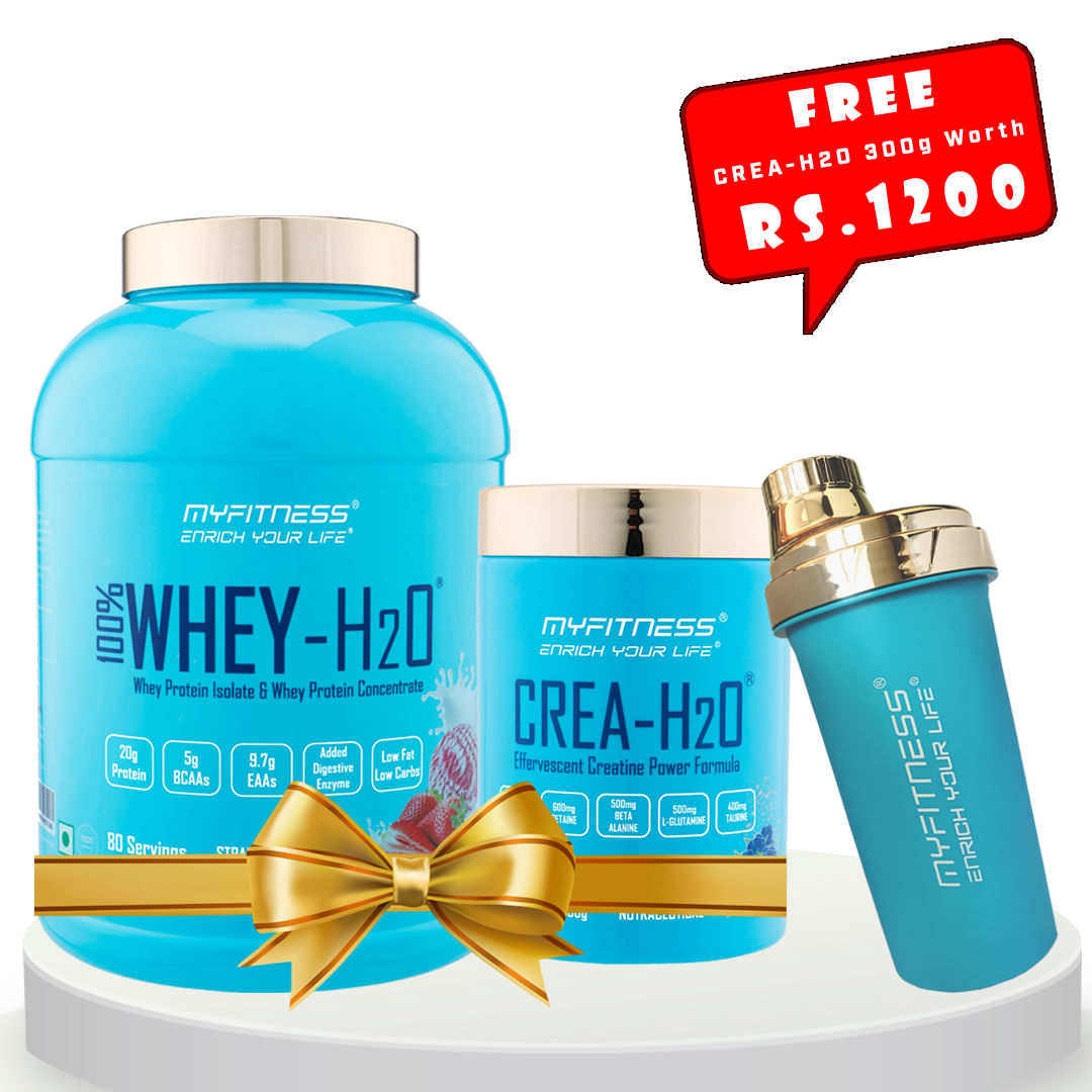 MYFITNESS 100% WHEY-H2O Strawberry Fusion + MYFITNESS CREA-H2O 30 Servings Fizzy Watermelon + FREE SHAKER BOTTLE 650ml
MYFITNESS 100% WHEY-H2O Strawberry Fusion + MYFITNESS CREA-H2O 30 Servings Fizzy Watermelon + FREE SHAKER BOTTLE 650ml