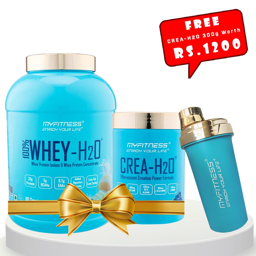 MYFITNESS 100% WHEY-H2O Vanilla Fusion + MYFITNESS CREA-H2O 30 Servings Blue Raspberry + FREE SHAKER BOTTLE 650ml
MYFITNESS 100% WHEY-H2O Vanilla Fusion + MYFITNESS CREA-H2O 30 Servings Blue Raspberry + FREE SHAKER BOTTLE 650ml