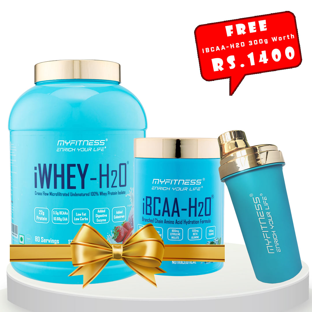 MYFITNESS iWHEY- H2O Strawberry Crème + MYFITNESS iBCAA-H2O 30 Servings Icy Grapefruit + FREE SHAKER BOTTLE 650ml
MYFITNESS iWHEY- H2O Strawberry Crème + MYFITNESS iBCAA-H2O 30 Servings Icy Grapefruit + FREE SHAKER BOTTLE 650ml