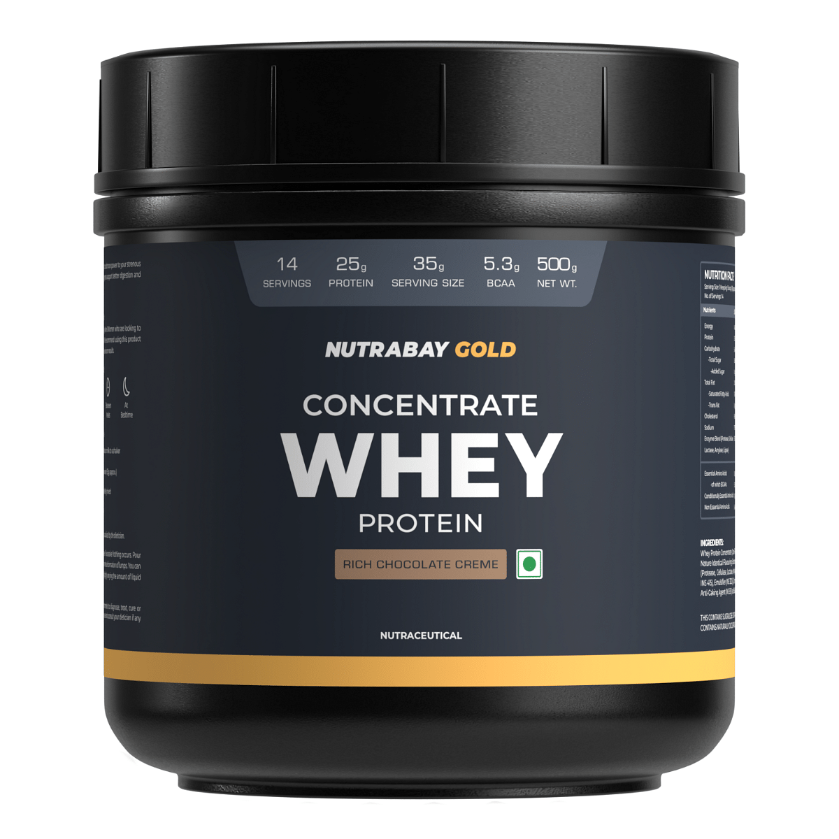 Nutrabay Gold 100% Whey Protein Concentrate with Digestive Enzymes - 25g Protein | Protein Powder for Muscle Support & Recovery - Rich Chocolate Cr...
Nutrabay Gold 100% Whey Protein Concentrate with Digestive Enzymes - 25g Protein | Protein Powder for Muscle Support & Recovery - Rich Chocolate Cr...