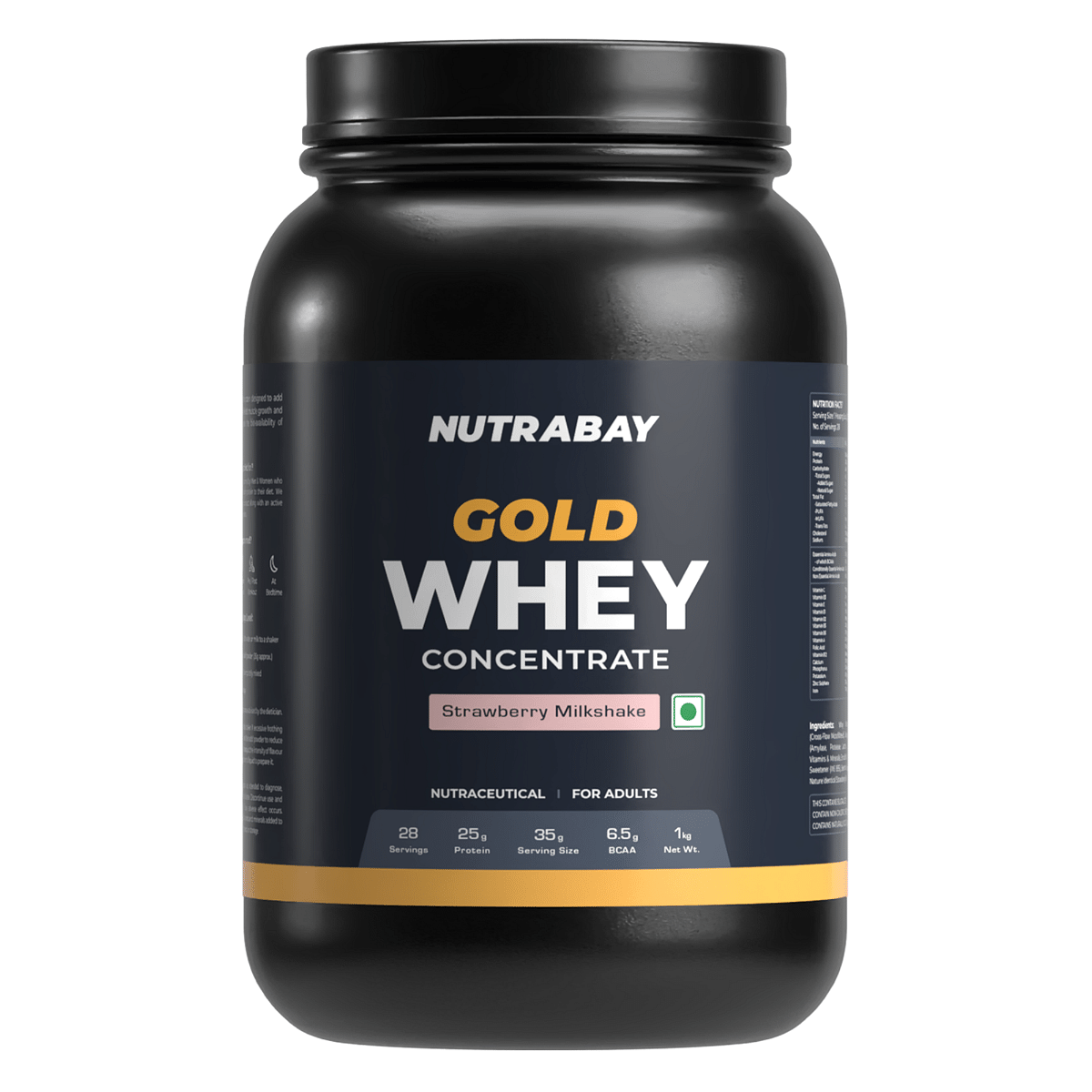Nutrabay Gold 100% Whey Protein Concentrate with Digestive Enzymes - 25g Protein | Protein Powder for Muscle Support & Recovery - Strawberry Milksh...
Nutrabay Gold 100% Whey Protein Concentrate with Digestive Enzymes - 25g Protein | Protein Powder for Muscle Support & Recovery - Strawberry Milksh...