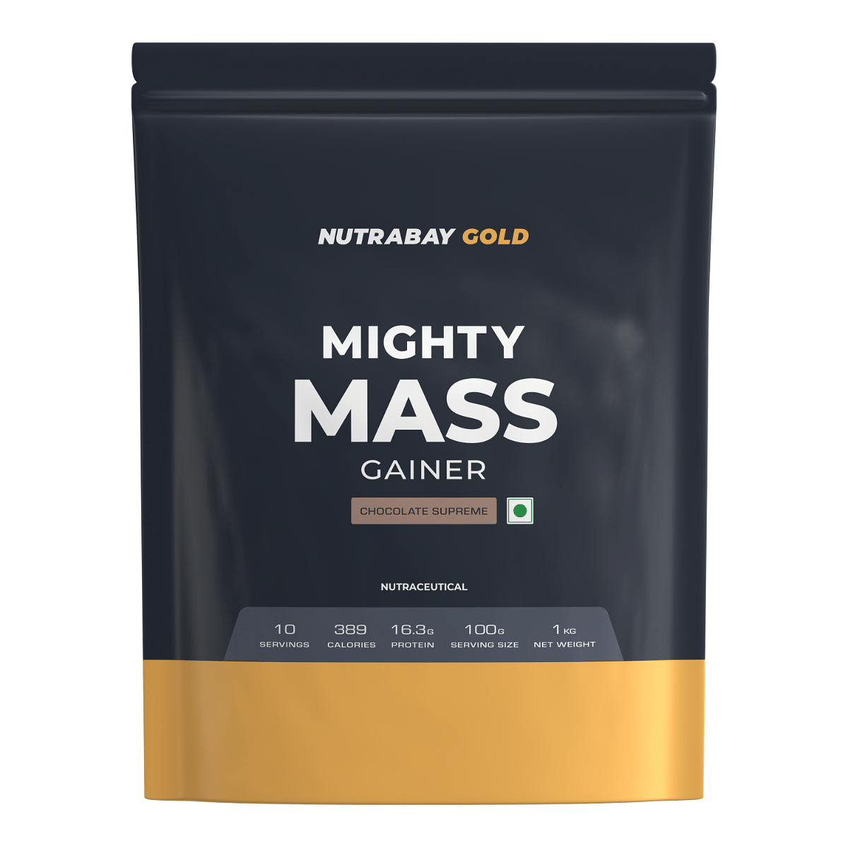 Nutrabay Gold Mighty Mass Gainer with Whey Protein, Digestive Enzymes & Vitamins & Minerals, Weight Gainer Supplement Powder - 1Kg, Chocolate Supreme
Nutrabay Gold Mighty Mass Gainer with Whey Protein, Digestive Enzymes & Vitamins & Minerals, Weight Gainer Supplement Powder - 1Kg, Chocolate Supreme