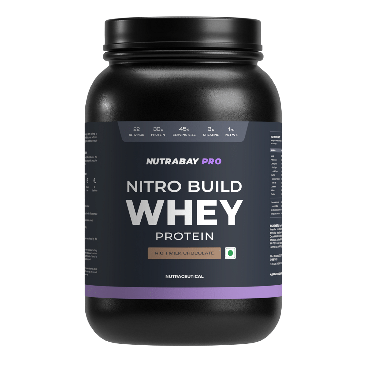 Nutrabay Pro Nitro Build Whey Protein | 30g Protein, 3g Creatine, BCAA 6.4g | Muscle Growth & Recovery | Gym Supplement for Men and Women - 1Kg, Ri...
Nutrabay Pro Nitro Build Whey Protein | 30g Protein, 3g Creatine, BCAA 6.4g | Muscle Growth & Recovery | Gym Supplement for Men and Women - 1Kg, Ri...