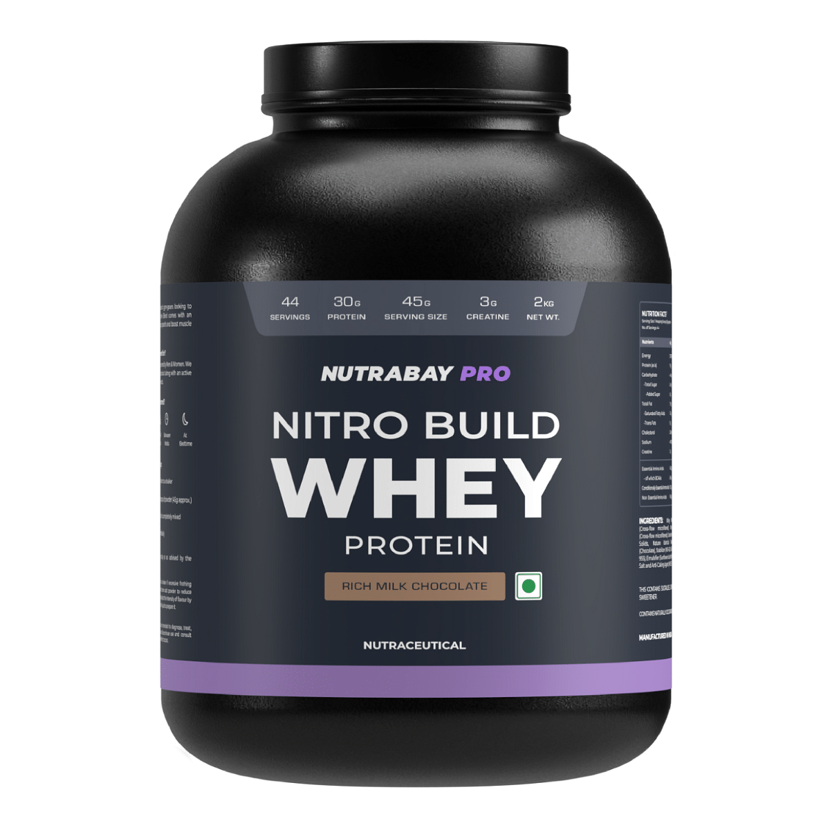 Nutrabay Pro Nitro Build Whey Protein | 30g Protein, 3g Creatine, BCAA 6.4g | Muscle Growth & Recovery | Gym Supplement for Men and Women - 2Kg, Ri...
Nutrabay Pro Nitro Build Whey Protein | 30g Protein, 3g Creatine, BCAA 6.4g | Muscle Growth & Recovery | Gym Supplement for Men and Women - 2Kg, Ri...
