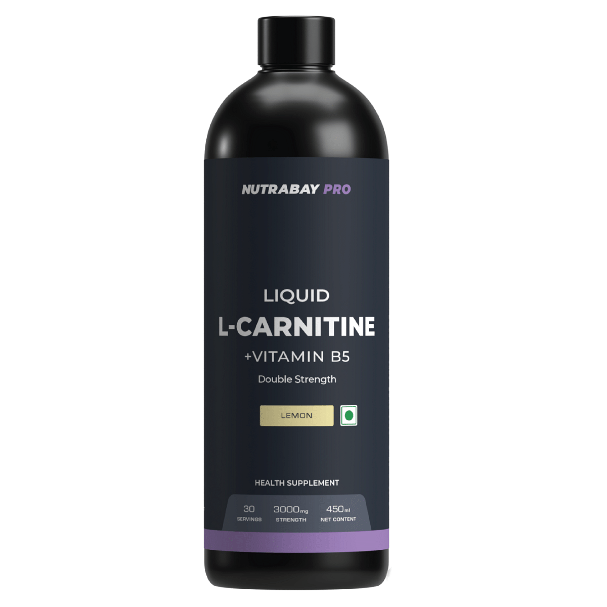 Nutrabay Pro Liquid L-Carnitine With Vitamin B5-450 ml Lemon, 30 Servings | 3000mg (Double Strength) L-CARNITINE, Sugar Free, Helps Convert Fat int...
Nutrabay Pro Liquid L-Carnitine With Vitamin B5-450 ml Lemon, 30 Servings | 3000mg (Double Strength) L-CARNITINE, Sugar Free, Helps Convert Fat int...