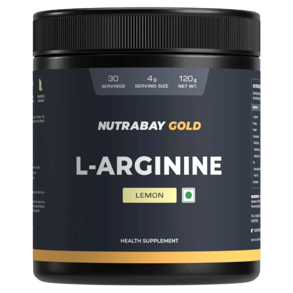 NUTRABAY Gold L-Arginine | L-Arginine Powder To Boost Nitric Oxide | Muscle Pump & Endurance | Lemon Flavour | Tested For Purity - 120g
NUTRABAY Gold L-Arginine | L-Arginine Powder To Boost Nitric Oxide | Muscle Pump & Endurance | Lemon Flavour | Tested For Purity - 120g