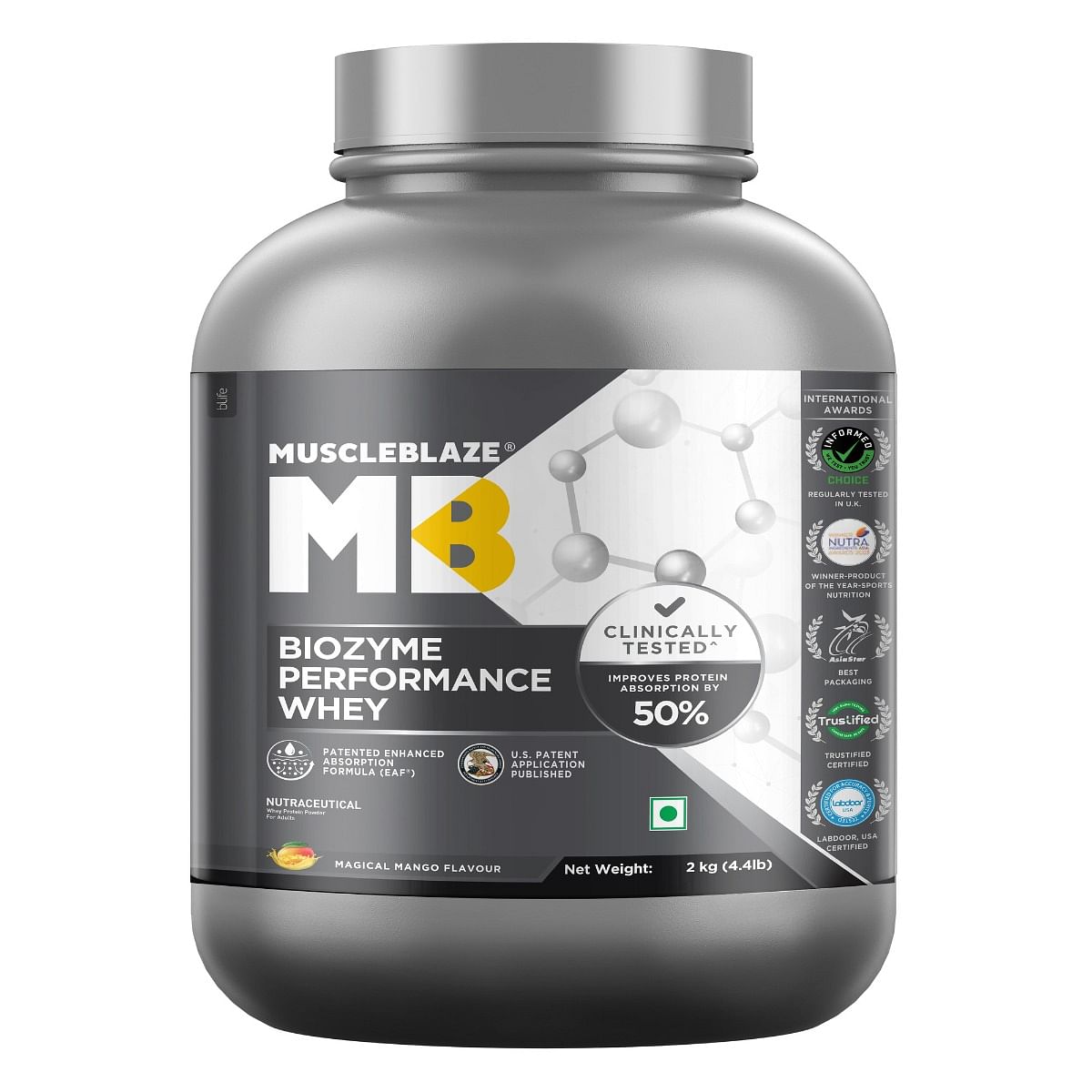 MuscleBlaze Biozyme Performance Whey Protein | Clinically Tested 50% Higher Protein Absorption | Informed Choice UK, Labdoor USA Certified & US Pat...
MuscleBlaze Biozyme Performance Whey Protein | Clinically Tested 50% Higher Protein Absorption | Informed Choice UK, Labdoor USA Certified & US Pat...