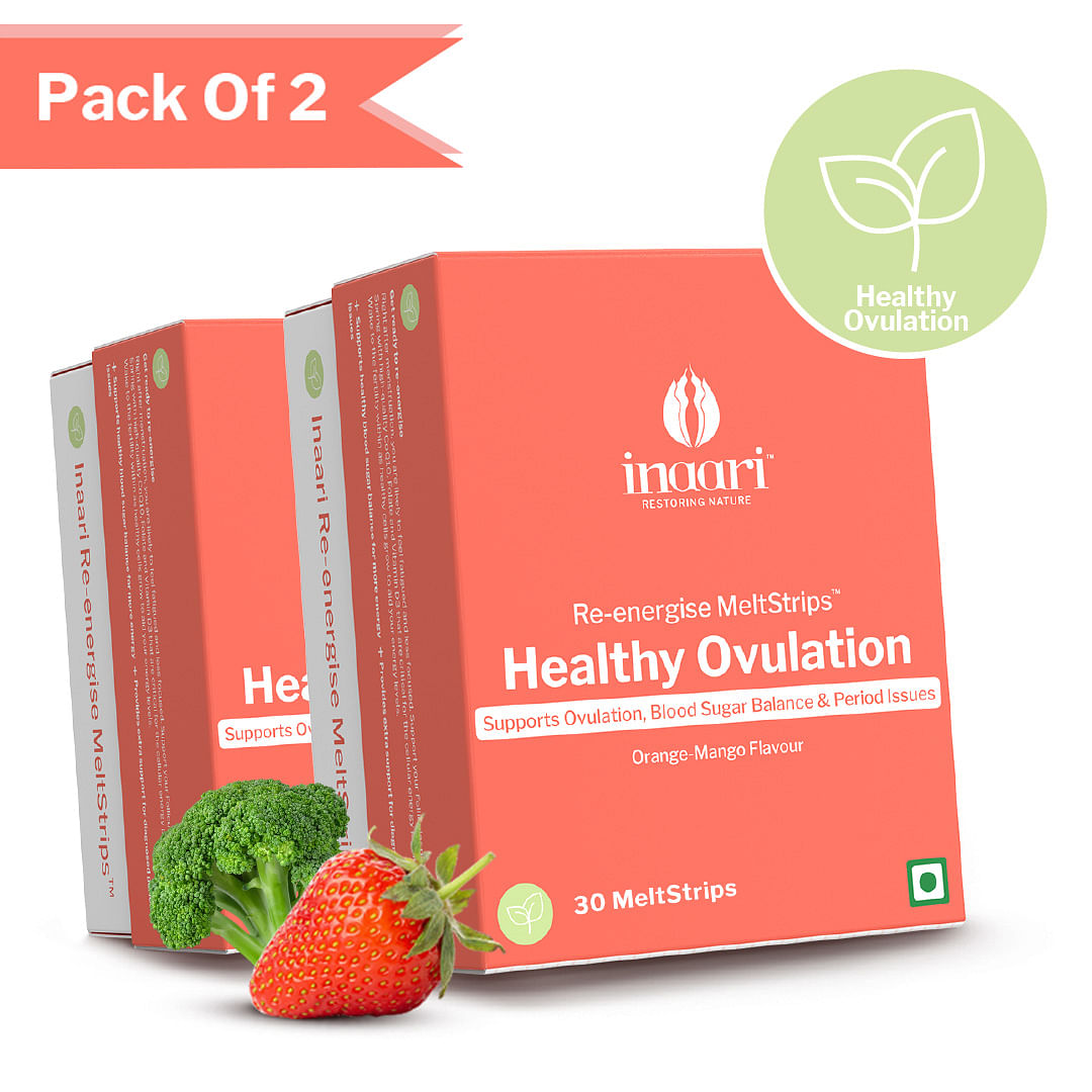 Inaari Reenergise Oral Strips Natural Formulation to boost Ovulation for Women Planning Pregnancy Slow Reproductive Ageing Boosts Energy Free Trave...
Inaari Reenergise Oral Strips Natural Formulation to boost Ovulation for Women Planning Pregnancy Slow Reproductive Ageing Boosts Energy Free Trave...
