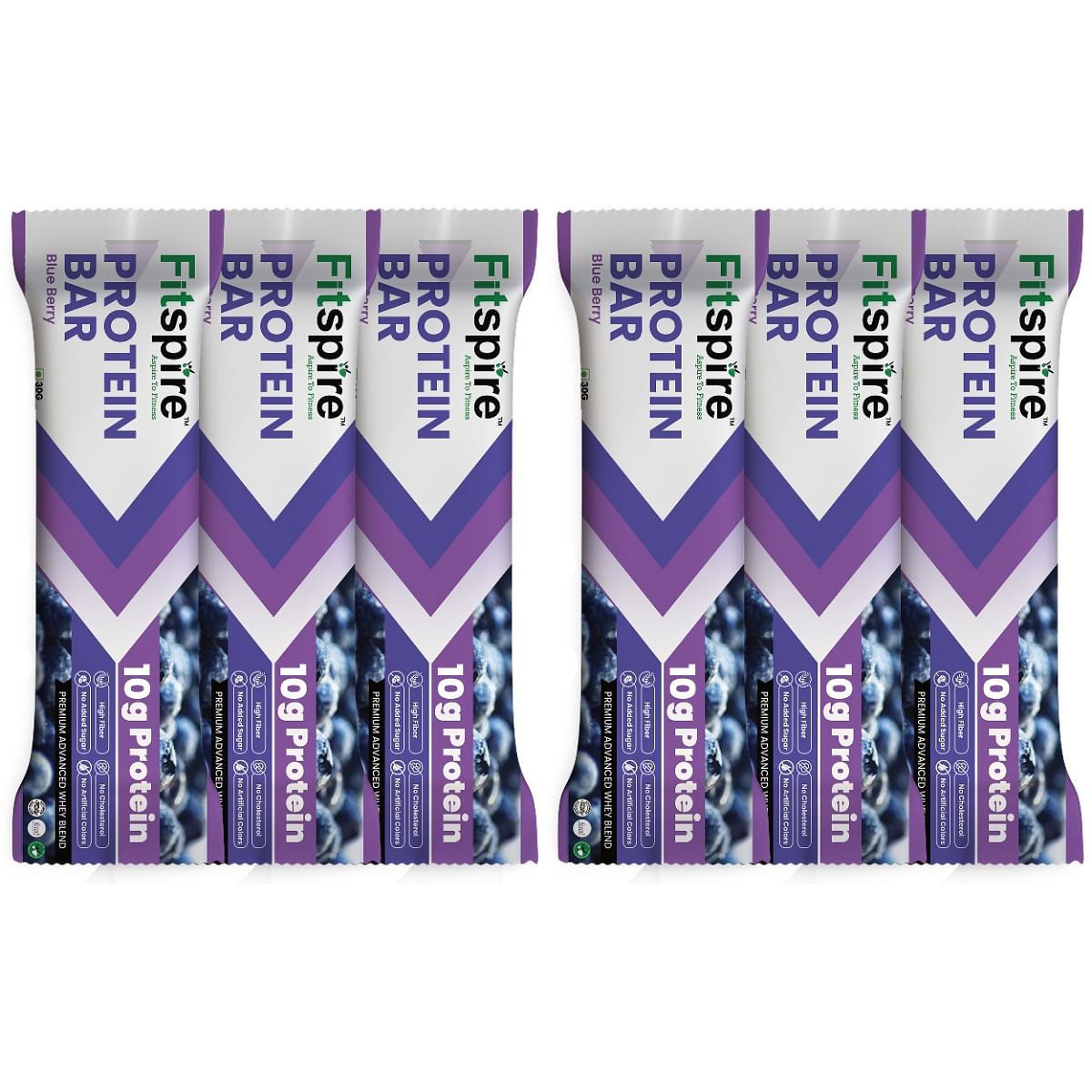 Fitspire Protein Bar - Blueberry 30gm | 10 gm Whey Blend Protein muscle gain Bars - Pack Of 6
Fitspire Protein Bar - Blueberry 30gm | 10 gm Whey Blend Protein muscle gain Bars - Pack Of 6