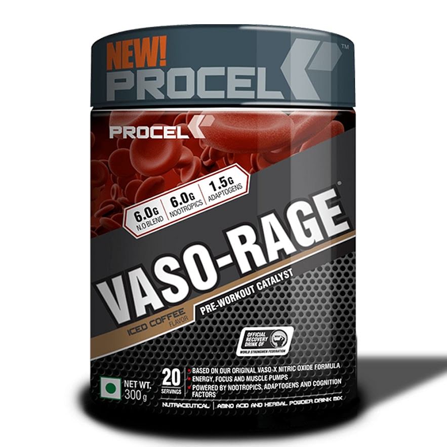 NEULIFE (Procel) VASO-RAGE Extreme Pre-Workout Catalyst w/Vasodilators, Nootropics & Adaptogens 300g (Iced Coffee)
NEULIFE (Procel) VASO-RAGE Extreme Pre-Workout Catalyst w/Vasodilators, Nootropics & Adaptogens 300g (Iced Coffee)