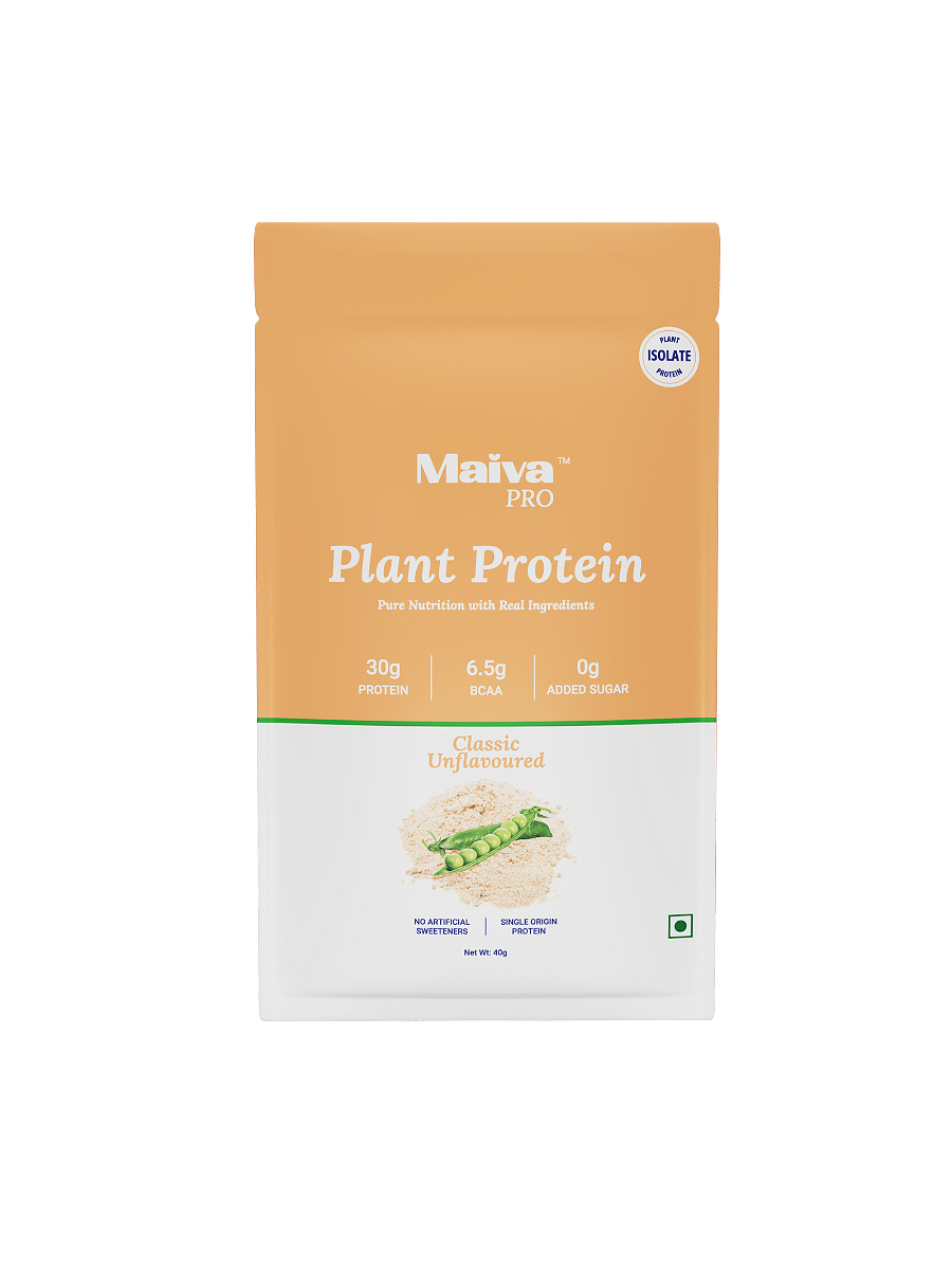 Maiva Pro | Plant Protein Isolate - Classic Unflavoured - 40gm (Pack of 5) | 30g Protein, 6.5g BCAA | All Essential Amino Acids | Gut Friendly, Eas...
Maiva Pro | Plant Protein Isolate - Classic Unflavoured - 40gm (Pack of 5) | 30g Protein, 6.5g BCAA | All Essential Amino Acids | Gut Friendly, Eas...