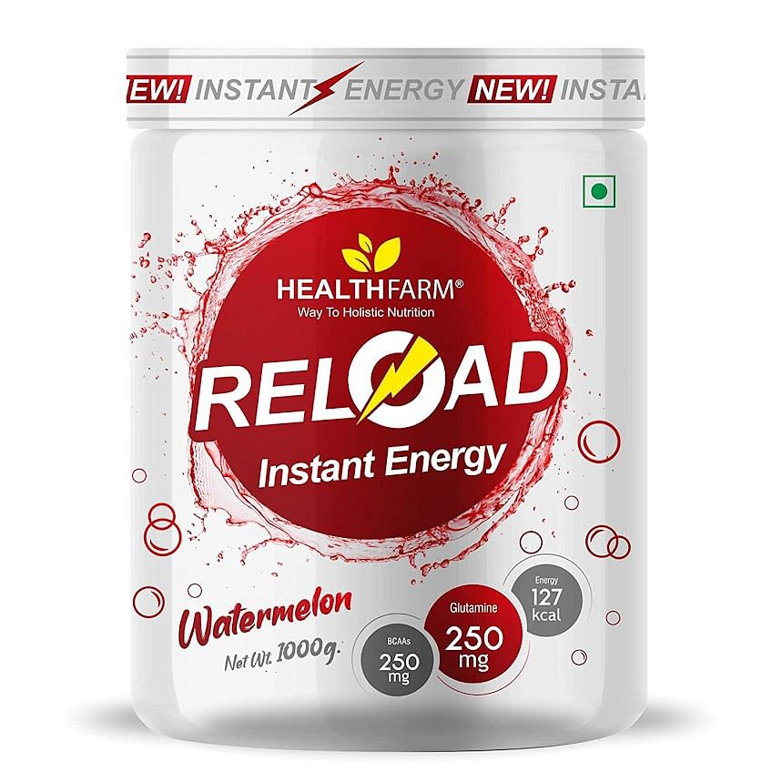 Healthfarm Nutrition Elite Series Reload Instant Energy Drink with Fruit flavors-WATERMELON 1 Kg
Healthfarm Nutrition Elite Series Reload Instant Energy Drink with Fruit flavors-WATERMELON 1 Kg