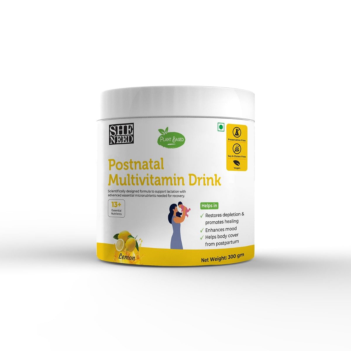 SheNeed Plant Based Postnatal Multivitamin Drink With Fenugreek Extract, Fennel, Folic Acid, and Calcium for Hormonal Balance, Lactation Support & ...
SheNeed Plant Based Postnatal Multivitamin Drink With Fenugreek Extract, Fennel, Folic Acid, and Calcium for Hormonal Balance, Lactation Support & ...