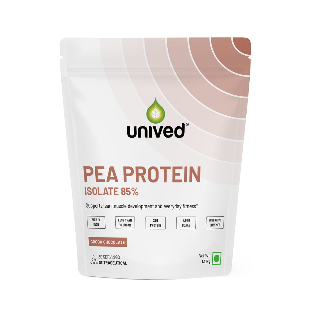 Unived Pea Protein Isolate 1.11kg | 30 Servings | Cocoa Chocolate Flavour | 25g Protein | Muscle
Unived Pea Protein Isolate 1.11kg | 30 Servings | Cocoa Chocolate Flavour | 25g Protein | Muscle