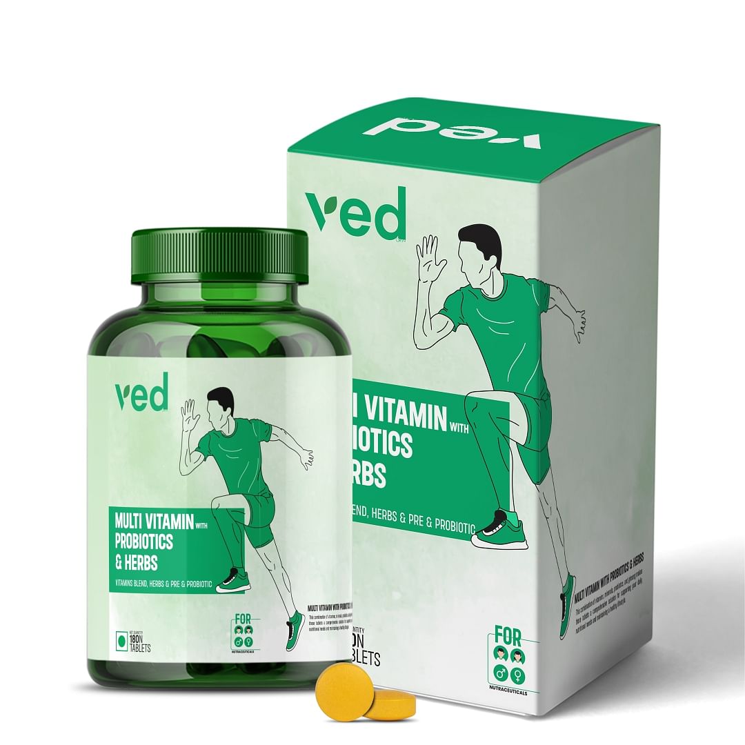 VEDayu Multivitamin Tablets for Men & Women with Probiotics & Ginseng | Multivitamin supplement with 45 Ingredients - 180 Tablets
VEDayu Multivitamin Tablets for Men & Women with Probiotics & Ginseng | Multivitamin supplement with 45 Ingredients - 180 Tablets