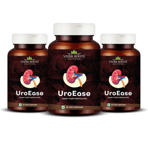 Vedikroots UroEase | Ayurvedic Herbal Supplement to Help Maintain Kidney Health & Uric Acid Level | Provides Support to Manage Urinary Tract | 60 V...
Vedikroots UroEase | Ayurvedic Herbal Supplement to Help Maintain Kidney Health & Uric Acid Level | Provides Support to Manage Urinary Tract | 60 V...