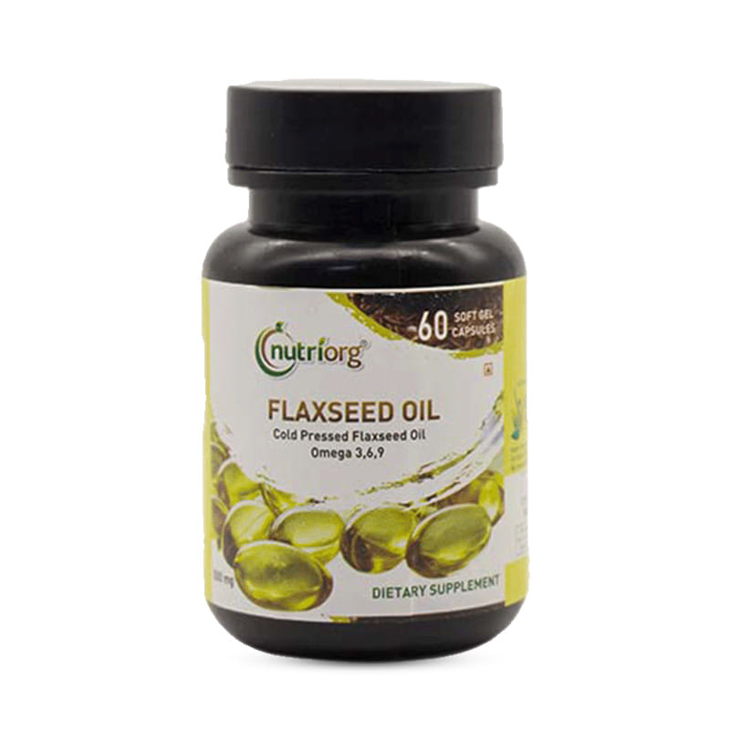 Nutriorg Flaxseed oil soft gel 60 capsule