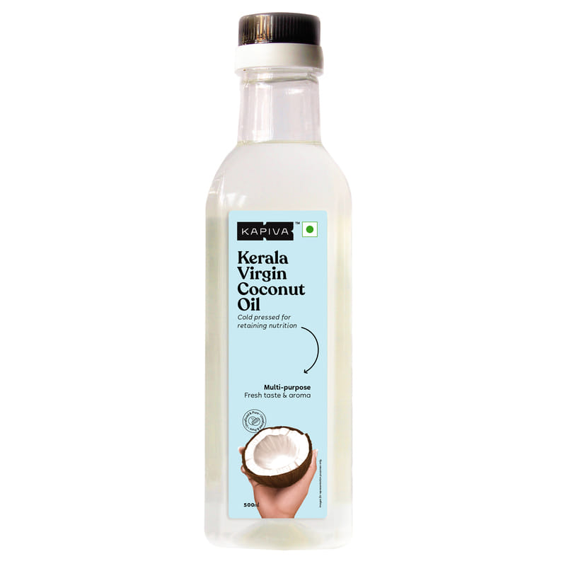 Kapiva Virgin Coconut Oil (Cold Pressed For Maximum Nutrition), 0.5 L