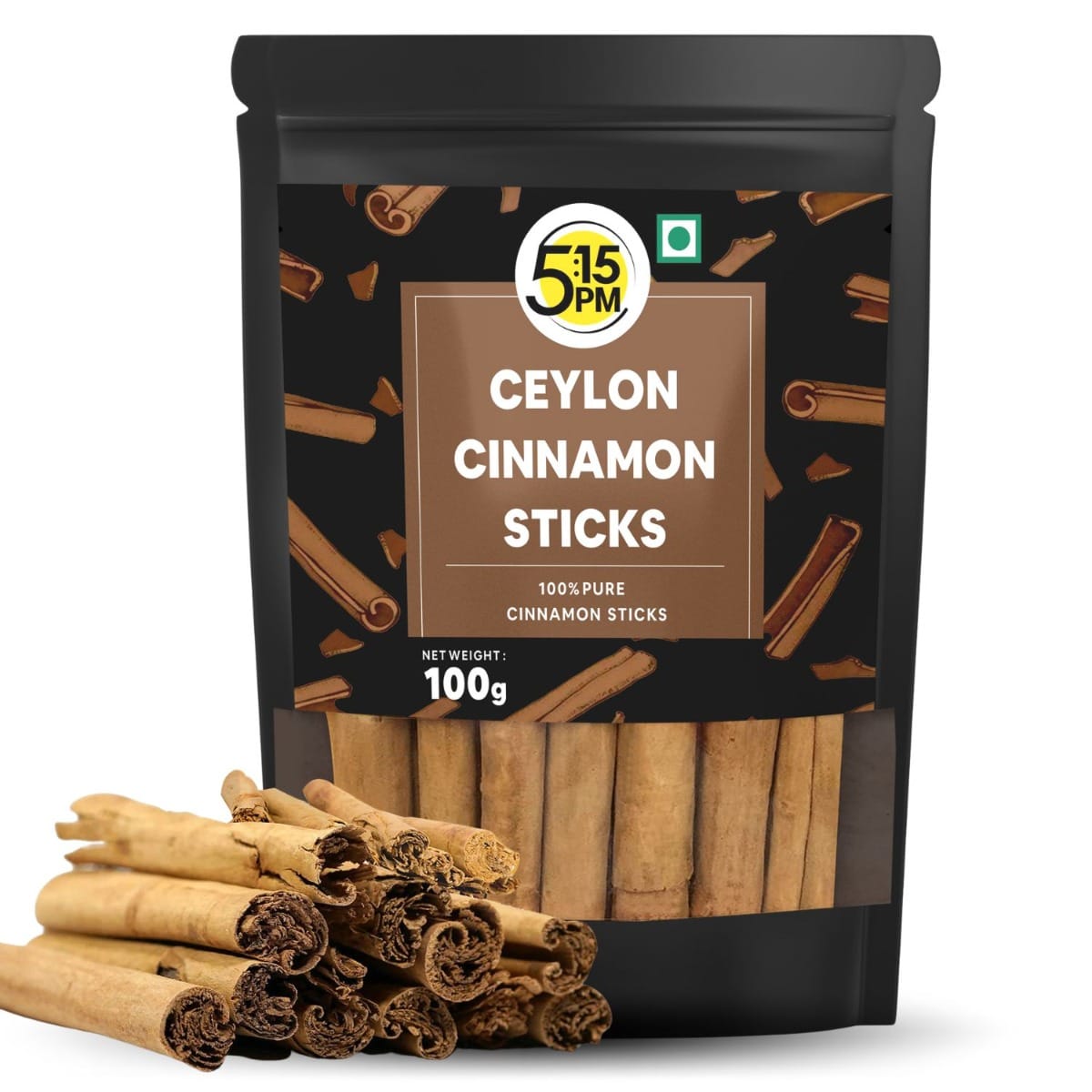 5:15PM Ceylon Cinnamon Sticks | SriLankan Dalchini Sticks | Worlds Finest Ceylon Cinnamon Quills Genuine Source Certification 100gm