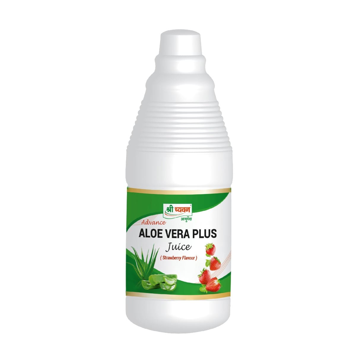 Shri Chyawan Aloevera Plus Juice With Strawberry Flavour -500ML | Relief from Joint Pain|Great for Skin and Hair |