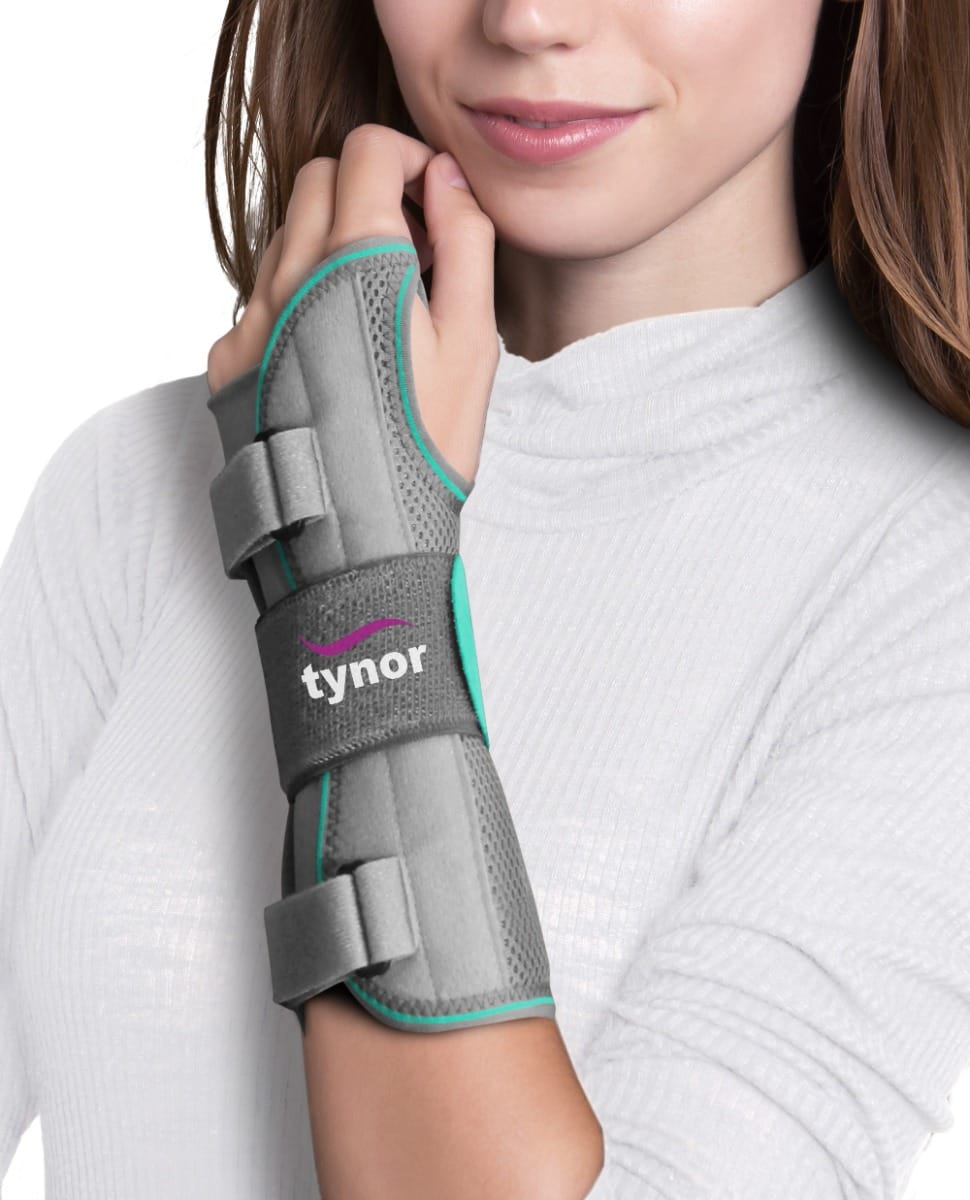 Tynor Wrist & Forearm Splint, Grey, Right, Medium, 1 Unit