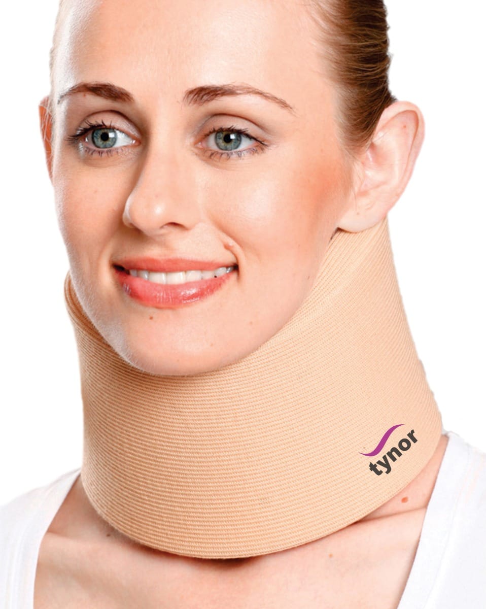Tynor Cervical Collar Soft, Beige, Medium, 1 Unit