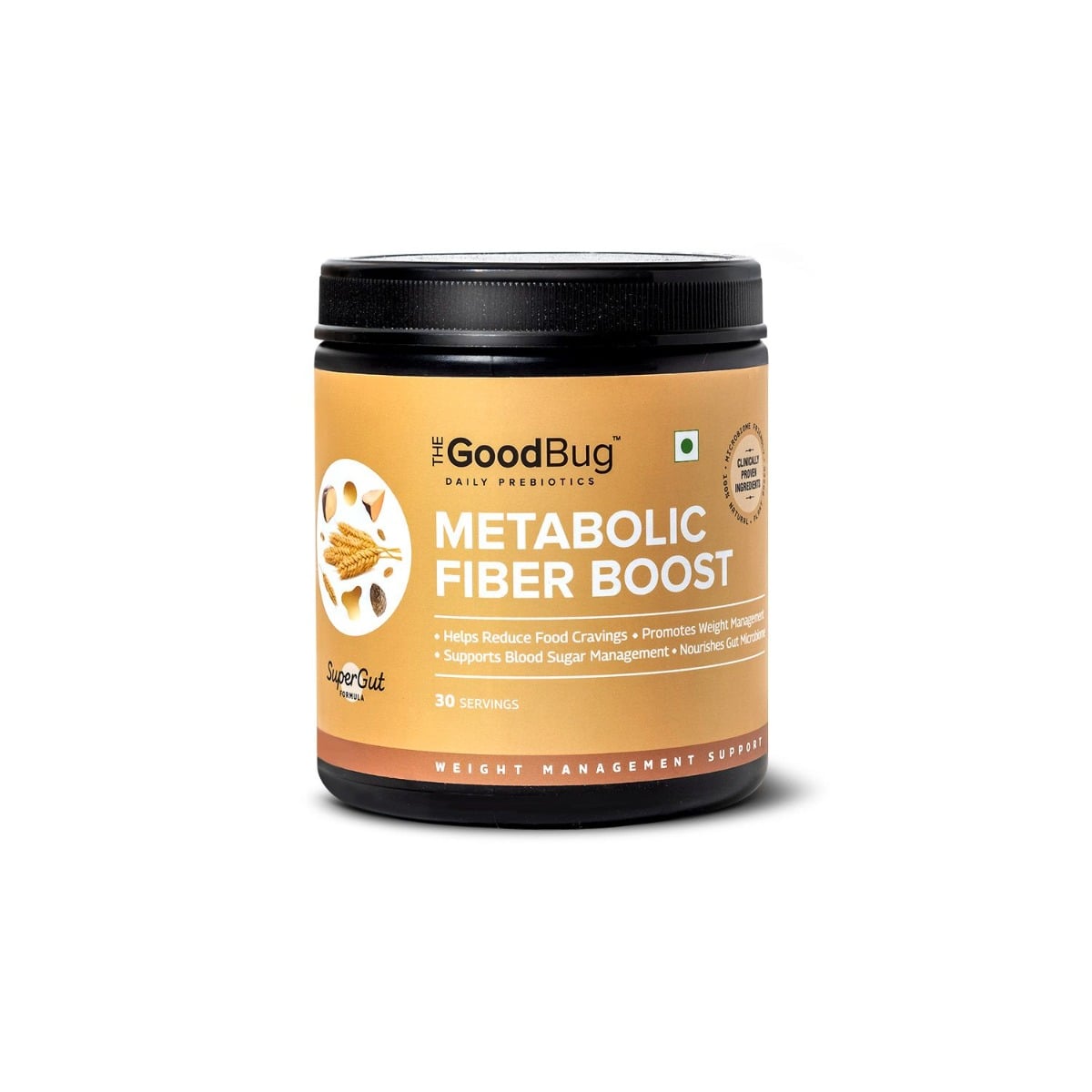 The Good Bug Metabolic Fiber Boost | Promotes Weight Management | Reduces Cravings & Manages Blood Sugar | Plant-based Fiber Supplement | Non-GMO | Gluten Free | 30 Servings