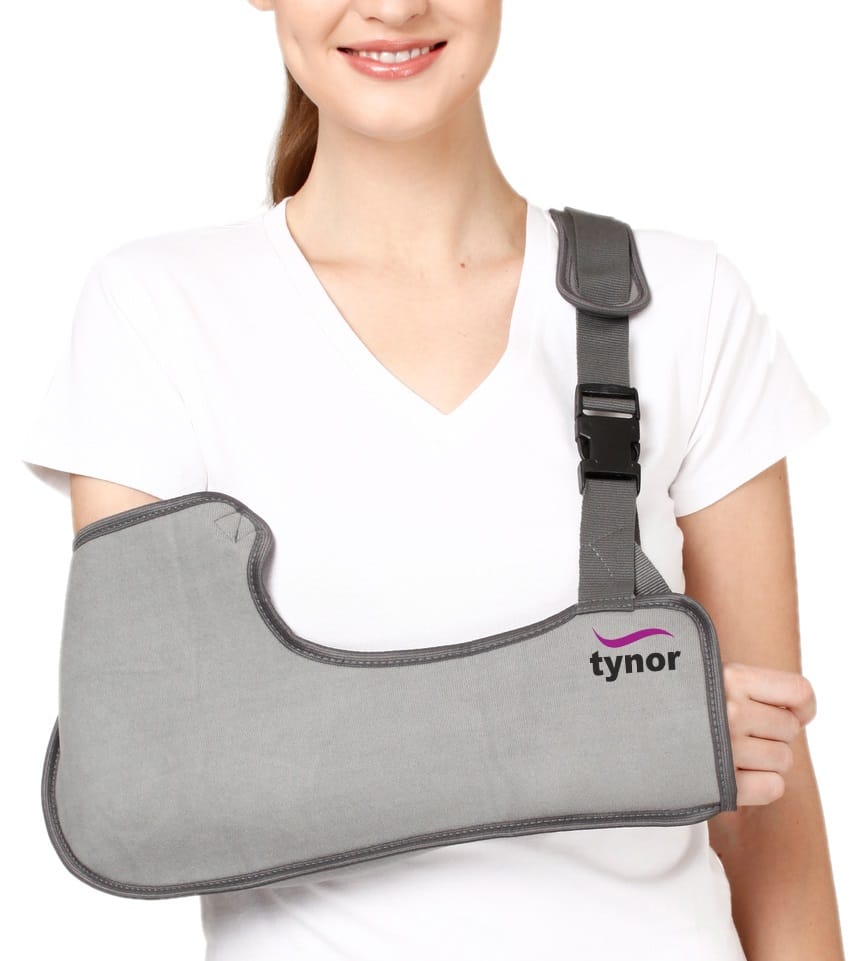 Tynor Pouch Arm Sling Tropical, Grey, Child, 1 Unit