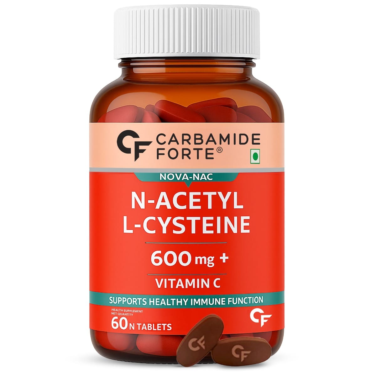 Carbamide Forte N-Acetyl, L-Cysteine 600mg (NAC) - 60 Veg Tablets