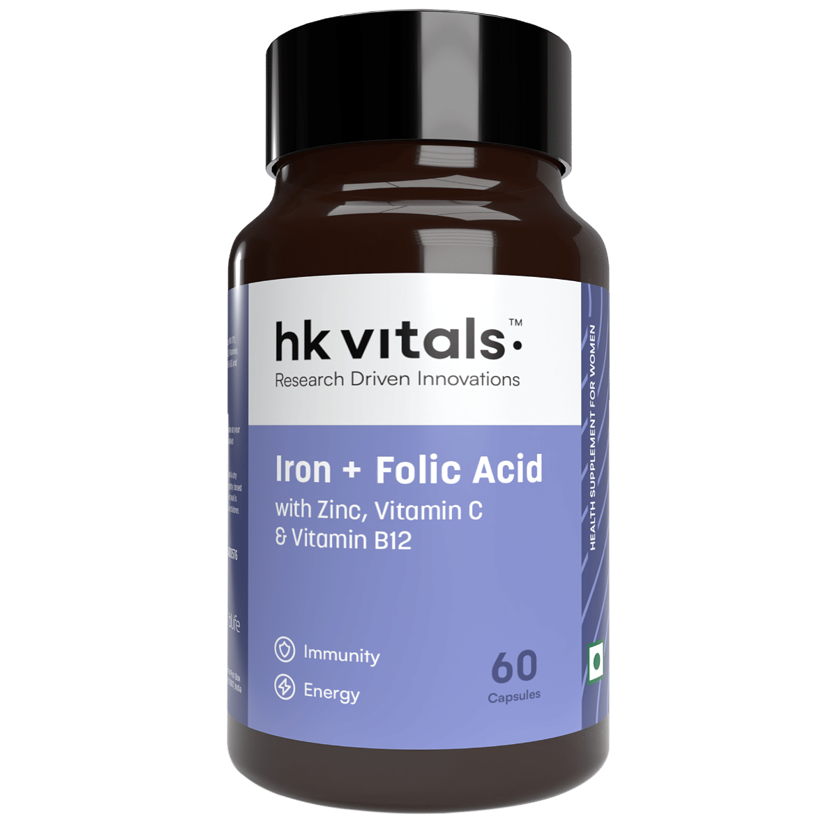 Carbamide Forte Iron + Vitamin C + Folic Acid Supplement | 100 Tablets | Energy | Immunity