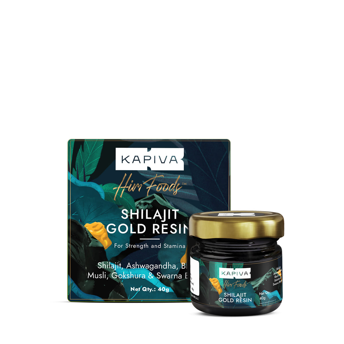 Kapiva Shilajit Gold Resin 40g | Helps in boosting | Contains 24 Carat Gold | 100% Ayurvedic